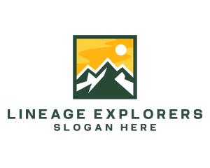 Mountain Summit Hiking logo design