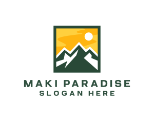 Mountain Summit Hiking logo design