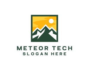 Mountain Summit Hiking logo design