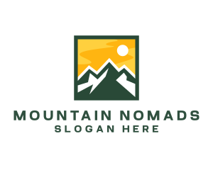 Mountain Summit Hiking logo design