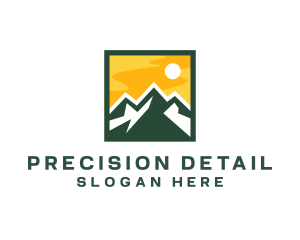 Mountain Summit Hiking logo design