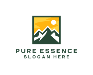 Mountain Summit Hiking logo design