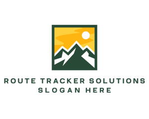 Mountain Summit Hiking logo design