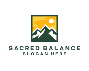 Mountain Summit Hiking logo design