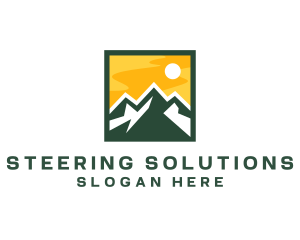 Mountain Summit Hiking logo design