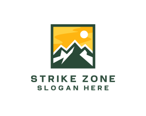 Mountain Summit Hiking logo design