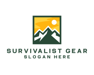 Mountain Summit Hiking logo design