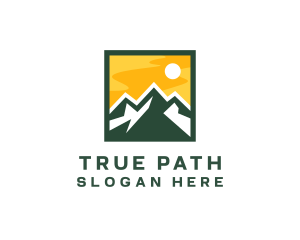 Mountain Summit Hiking logo design