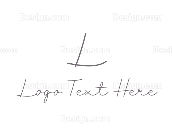 Elegant Generic Cursive Logo