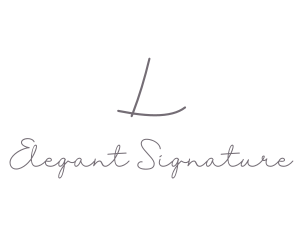 Elegant Generic Cursive  logo design