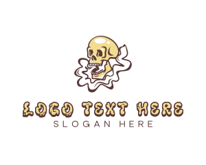 Vaping Skull Skeleton logo