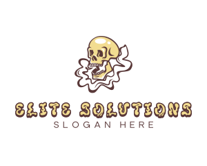 Vaping Skull Skeleton logo