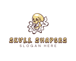 Vaping Skull Skeleton logo