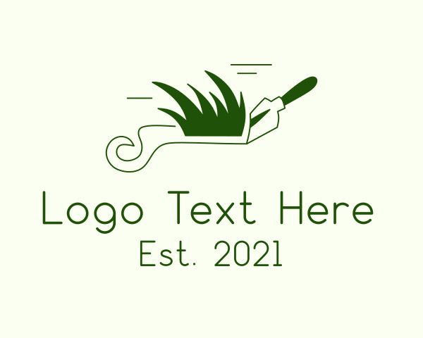 Green Gardening Trowel  logo