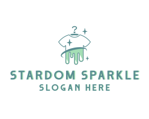 Tshirt Laundromat Sparkle logo design