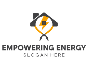 Home Electrical Maintenance logo design