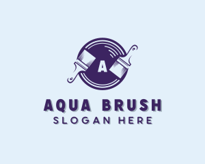 Paint Brush Renovation logo design