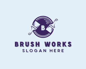 Paint Brush Renovation logo design