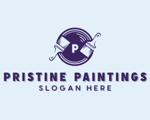 Paint Brush Renovation logo design