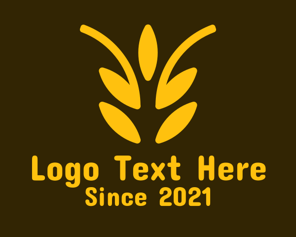 Wheat Grain logo example 1