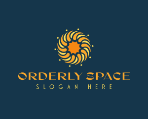 Golden Sun Circle logo design