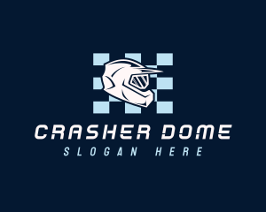 Motorcycle Racing Helmet logo