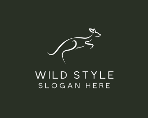 Wild Kangaroo Zoo logo design