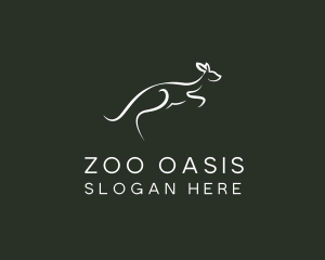 Wild Kangaroo Zoo logo design