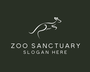 Wild Kangaroo Zoo logo design