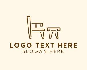 Table Chair Furniture logo