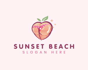 Sexy Peach Butt logo design