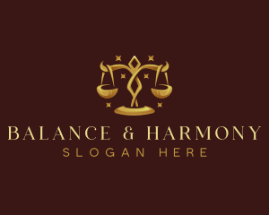 Scale Justice Law logo design