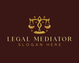 Scale Justice Law logo design