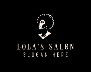 Salon Hair Woman logo design