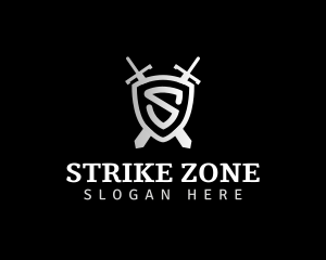 Sword Blade Shield logo design