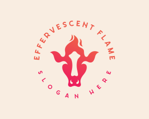 Cattle Flame Restaurant logo design