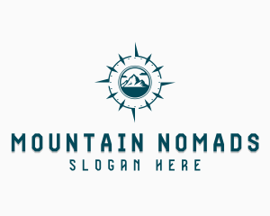 Compass Mountain Traveler logo design