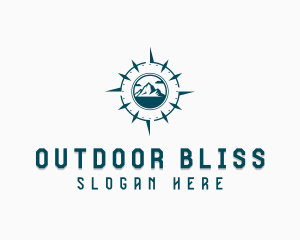 Compass Mountain Traveler logo design