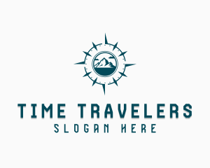 Compass Mountain Traveler logo design