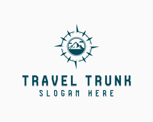 Compass Mountain Traveler logo design