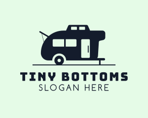 Outdoor Travel Trailer Van logo design