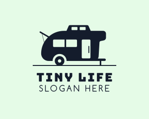 Outdoor Travel Trailer Van logo design