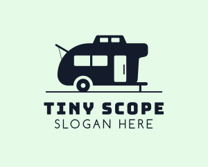 Outdoor Travel Trailer Van logo design