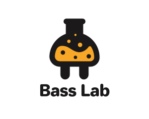 Laboratory Flask Plug logo design