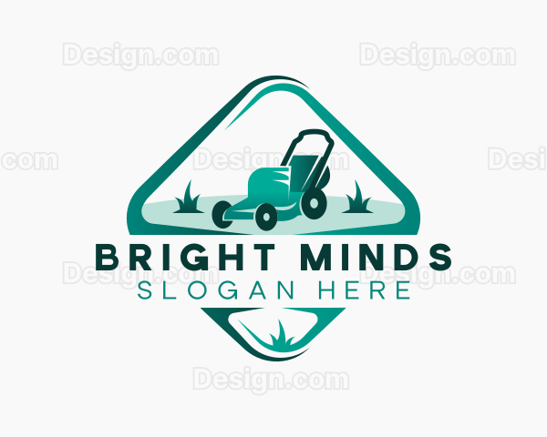 Lawn Mower Landscaping Logo