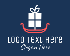 Gift - Minimalist Gift Gondola logo design