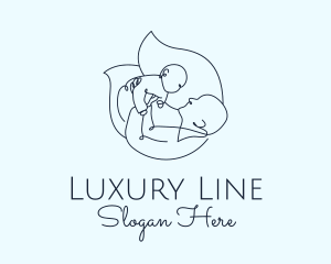 Parenting Line Art logo design