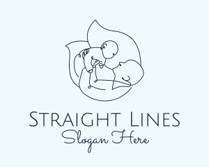 Parenting Line Art logo design