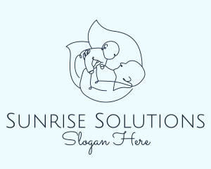 Parenting Line Art logo design