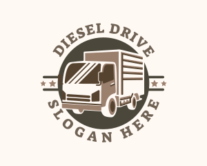 Delivery Truck Star logo design